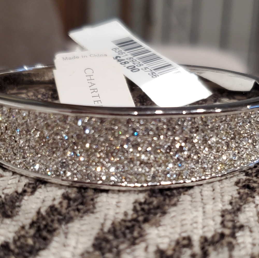 Charter Club Silvertone Crystal Bracelet